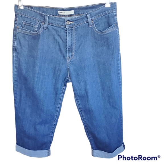 Levi's Denim - Levi's High Waist Capri Dark Wash Size 16